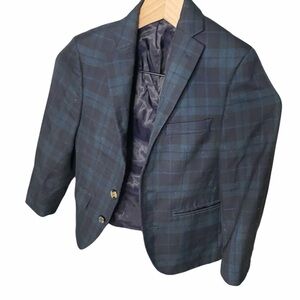 Ralph Lauren Navy Checkered Blazer